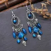 Dangle Earrings Beads Ethnic Women Vintage Bohemian Charms Tassel Drop Jhumka Gypsy Statement Pendant Feminina