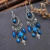 Dangle Ohrringe Beads Ethnische Frauen Vintage Bohemian Charms Quasten Tropfen Jhumka Zigeuner Erklärung Anhänger Feminina