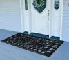 Tapetes de tapetes de piso e porta pretos 24 polegadas x 48 polegadas.Pode ser usado para anti-esqueleto no tapete de banheiros de entrada