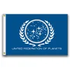 United Federation Of Planets flags banner Size 3x5FT 90*150cm with metal grommet,Outdoor Flag1291688