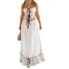 Arbeitskleider Frauen Sommer 2 -teiliges Urlaub Outfit Krawatte Front Crop Camisole Boho Flowy Maxi Rock Set passend y2k Strandwege