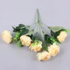 Flores decorativas 1 pacote Peonies Flower Bouquet