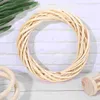 Decorative Flowers Decor Natural Wreath Grapevine Wooden Bamboo Craft Garland Branch Xmas Party Hanging