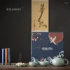 Ensembles de voies de thé Wizamony Style chinois Guochao Geyao Céramic Tea Set Retro Activités d'ouverture culturelles et créatives Gift Personnalisé Logo