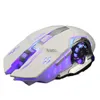 Topi FVW502 2.4G Mouse Wireless Gioco ruota a quattro vie Game colorato retroilluminazione tridimensionale Internet Barra meccanica H240412