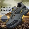 Chaussures pour hommes baskets en cuir imperméable Mountaine de l'alpinisme Camping Randonnée épaisse semelle confortable Running 240402