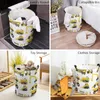 Sacs à linge Excavatrice Vector Vector Road Signeur Dirkable Baskable Roldable Imageproof Home Organizer Clothing Kids Toy Rangement