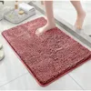 Tapis de bain 3 morceaux / ensemble CHENILLE FLANCH HOME PAD SALLE SALLE ABSBORBANT ABSORBON DU PAET DU RAPIDE MATE DE Toilet de toilette épaissie petit tapis