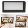 Ramar Shadow Box Po Frame Torkad Flower Display Stand pressade blommor Blad DIY för babysouvenirer