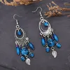 Dangle Earrings Beads Ethnic Women Vintage Bohemian Charms Tassel Drop Jhumka Gypsy Statement Pendant Feminina