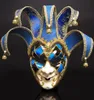 Włochy w stylu Wenecji 44 17cm świąteczny Maskarada Full Face Antique Mask 3 Kolory dla cosplay Night Club239J1584170