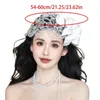 Clips de cheveux Elegant Headpiece Bride Wedding Veil Fascinator Mesh Flower Headwear adapté aux fêtes Mariages