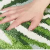 Alfombras forma de hoja verde alfombra alfombra alfombras de sala de estar dormitorio baño largo baño no deslizante té mesa de té decoración del hogar