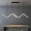 Lustre de teto LED moderno para mesa de jantar de mesa de cozinha iluminação de iluminação Design de suspensão Lusters Luminárias