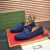 2024 Итальянский дизайнерский дизайнерский мужской туфли туфли черный коричневый цветовой концерт
