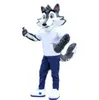 2024 Hot Sales halloween Friendly Wolf Cartoon Mascot Costumes Hallowen Activity Sales Promotion Christmas dress Costuming