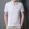 Heren Polo Shirt Designer T Shirts Nieuwe trend Men Rapel Borduurde vaste kleur gestreepte revers merk Korte mouw Polo's Shirts zomer luxe comfortabel ademende tee