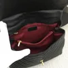 Yüksek kaliteli çanta marka tasarımcı çantası gerçek deri havyar v messenger çanta büyük altın zincir çantalar crossbody klasik flep kadın çantası cüzdan x109