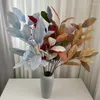 Simulation de fleurs décoratives Big Pomelo Leaf artificielle de fleur de soie fausse plantes à la maison vivante El Mariage Table Centre de disposition
