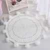 Pads stricken runde Teppiche für Babyzimmer Wohnzimmer Teppiche Kinder spielen Zeltbodenmatte Gardeglear Teppiche Baby Foto Mathe