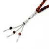 이슬람 tasbih 마노 크리에이티브 브레이슬릿 33 비드 드림 자연 석재 무슬림 액세서리 Tasbeeh Tassel Mens 주얼리 Misbaha Gift240403