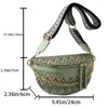 Waist Bags Ethnic Style Bag Embroidery Handbag Purse Pu Leather Fanny Pack For Women Boho Beach Crossbody Chest Banana Belt