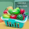 Cutowanie zabawy na żywność dla dzieci Kuchnia Udawaj Akcesoria warzywne owoce edukacyjne maluch dziecięcy prezent 240407