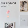 Вазы стена ваза маленькая цветочная труба декор цветочный держатель металл милый монтированный мини -мини -