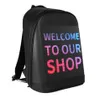 Smart LED Plecak gadżety modne Wodoodporna wersja Wi -Fi reklama na zewnątrz Walking Billboard LED Bag2435906