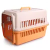 Cat Carriers High Quality Travel Dog Pet Flight Case Folding Portable Carrier Plastic Cage