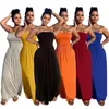 Suisses de survales pour femmes mode sexy top top robe couleur solide lâche