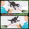 Laserspårning RC Dinosaur Toys for Kids Remote Control Robot Verisimilitude Sound Spray for Kids Boys Girls Childrens Gifts 240408