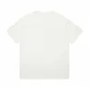 고품질 디자이너 의류 패턴 인쇄 토끼 연도 순수면 짧은 슬리브 흰색 티셔츠 남성용.