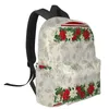 Backpack Christmas Flowers Bags Student School Torby Laptop Niestandardowe dla mężczyzn kobiety Kobieta podróż Mochila