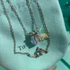 Tiffanyjewelry Luxury Tiffanybead Pendant Halsband Womens Designer Jewelry Classic Ladies Crown Necklace Holiday Gifts {Kategori}