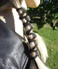Hårklämmor Barrettes Tillbehör Skull Smyckesläder Ties Glove Wrap2314770