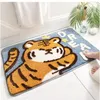 Tapetes de tigre de tigre piso tapete casa banheiro absorvente infantil tatpes tapetes de tapetes de porta espessada non slip