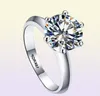 Yhamni Real Pure White Gold Ring 18KRGP Stampringar Set 3 Carat Cz Diamond Wedding Rings for Women Ring 9806020
