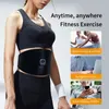 Electric EMS Abdominal Trainer Abs Toning Belt Muscle Stimulator Toner Body Shaping Loss Weight Home Gym Fitness Equiment Unisex 240424