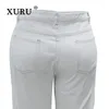 Jeans pour femmes Xuru - Hole lâche européen et américain porte sexy vendant blanc long k1-3219
