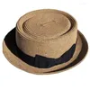 Boina feminino chapéu de chapéu panamá fedora britânica sol y1ua
