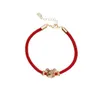 Design di nicchia in stile cinese Zodiaco di ratto Rosso Red Bracciale Temperamento femmina Simple Personality Trend Bracciale Street Gioielli B1208136