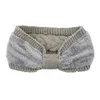 Elegante warm gebreide hoofdband voor vrouwen harige fleece gevoerde brede hoofdwrap Elastische warmer oor gehaakte boog tulband haaraccessoires