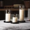 Kerzenhalter Dia 8cm Glashalter für Wohnkultur rustikale dekorative kleine süße Vase -Terrariumpflanzen Blume