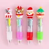 Pensje 25pcs/partia kawaii świąteczne mini boisko pióro urocze kreskówka Mulitcolor Pens 4 kolorys szkolne piśmie