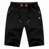 Summer Casual Shorts Solid Color Quarter Pants Streetwear Drawstring Y2K Shorts Short Trousers Sports Beach Pant For Men Women 240412