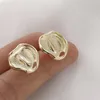 Encontros de garanhão Jóias de moda 2024 4pcs Ear prisioneiros para mulheres encantos banhados a ouro fazendo acessórios de latão diy