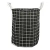 Laundry Bags Basket Household Dirty Clothes Nordic Style Simple Folding Storage Bucket Fabric Checked Storag