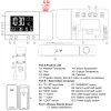 Klockor Fanju Thermometer Clock Alarm Digital inomhus Utomhus Trådlös sensor Projektion Deskklockor Nattljus 8 Färgmätare