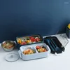 Dinware Lunch Box Bento voor schoolkinderen kantoormedewerker 3Layers microwae verwarmingscontaineropslag